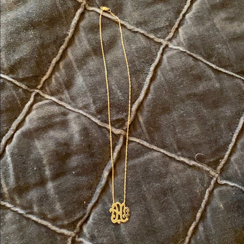 Gold “A” Initial Necklace